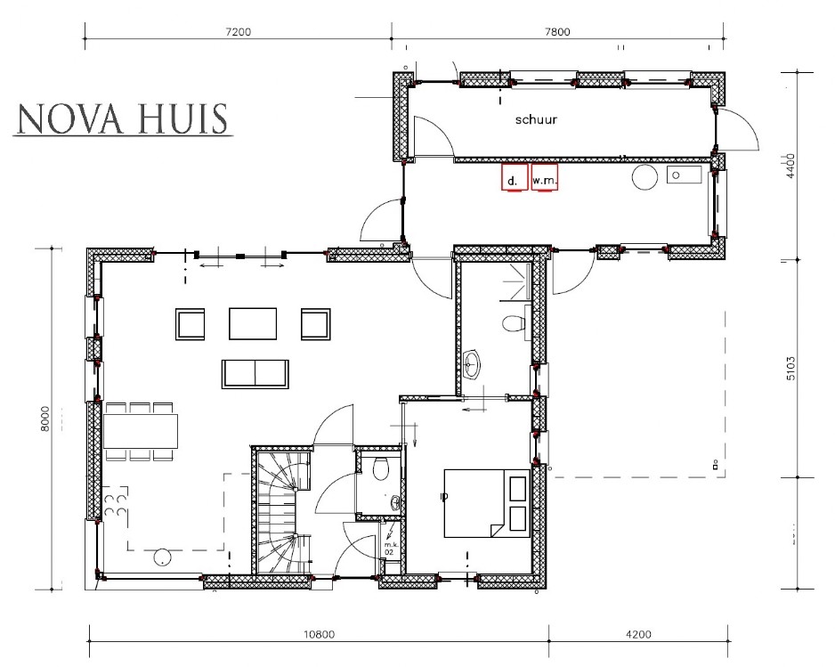 NOVAHUIS kapwoningen K142 ATLANTA MBS staalframebouw systeem