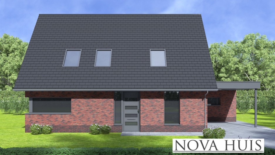 NOVAHUIS kapwoningen K142 ATLANTA MBS staalframebouw systeem