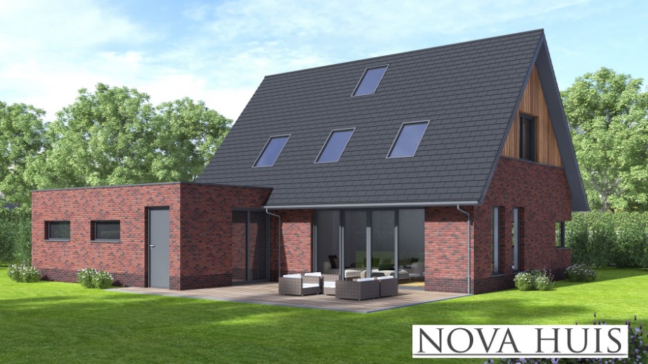 NOVAHUIS kapwoningen K142 ATLANTA MBS staalframebouw systeem