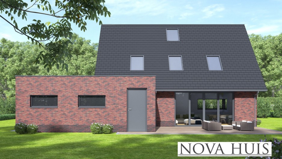 NOVAHUIS kapwoningen K142 ATLANTA MBS staalframebouw systeem