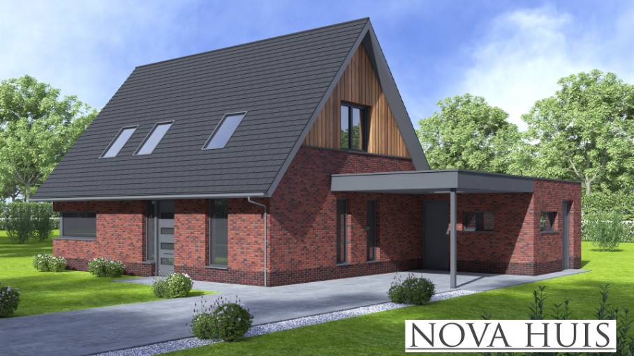 NOVAHUIS kapwoningen K142 staalframebouw Nederland 