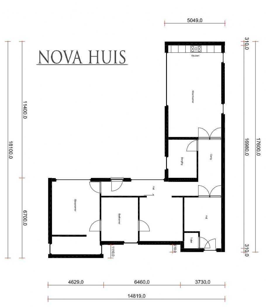 NOVAHUIS luxe bungalows type B189 energiearm gebouwd