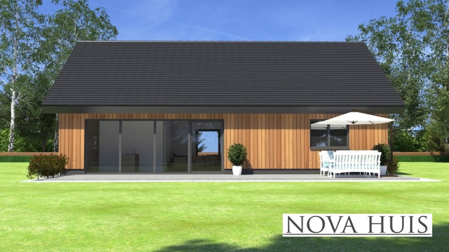 NOVAHUIS type Kap 127 modern schuin en hellend dak Staalframebouw Nederland 