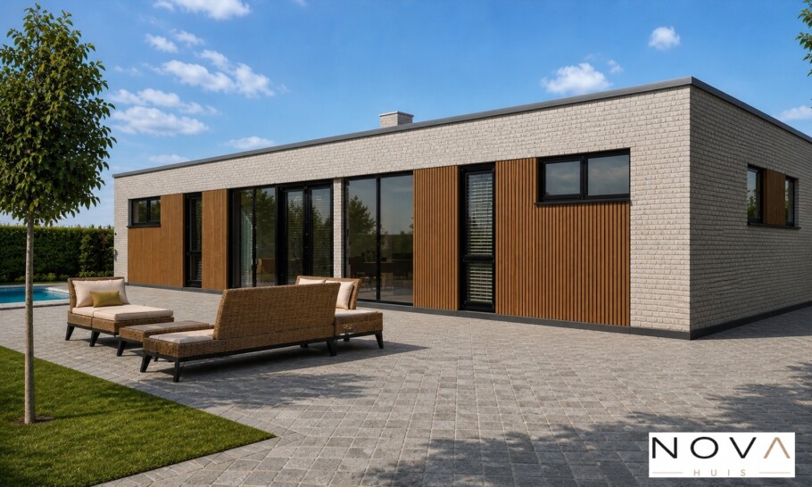 NOVA HUIS A198 levensloopbestendige bungalow met 3 slaapkamers en 2 badkamers