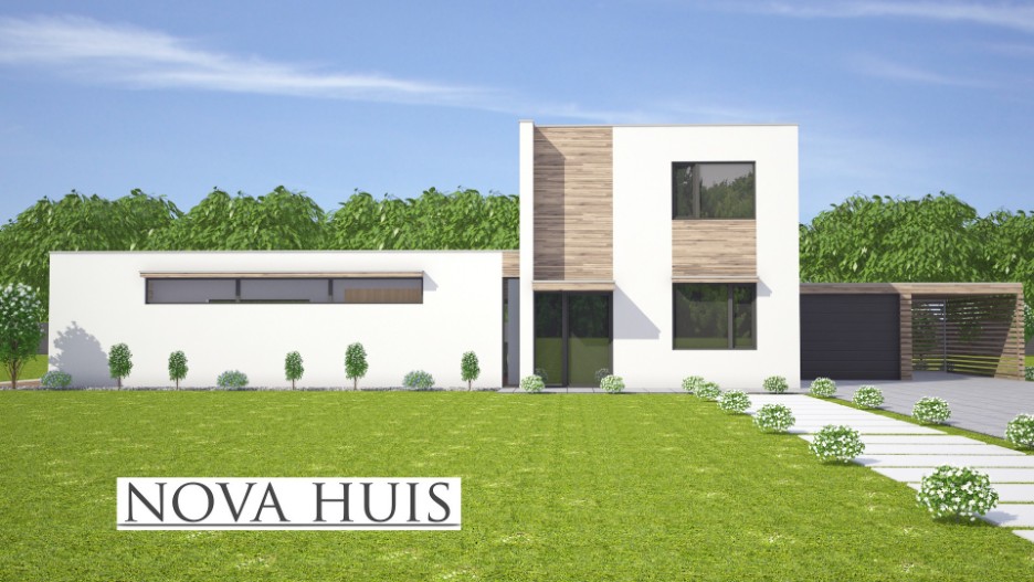 NOVA-HUIS M 358v2 levensloopbestendige villa met kleine verdieping ATLANTA staalframe