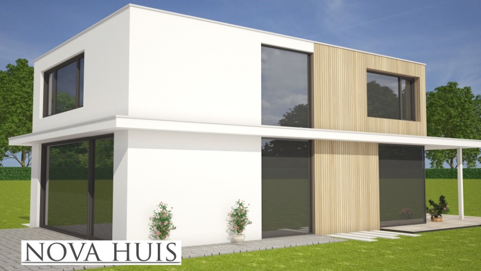 Ontwerp en bouw uw eigen moderne villa woning huis met overkappingen NOVA-HUIS K181 Ontwerp en bouw uw eigen moderne villa woning huis met overkappingen NOVA-HUIS K181