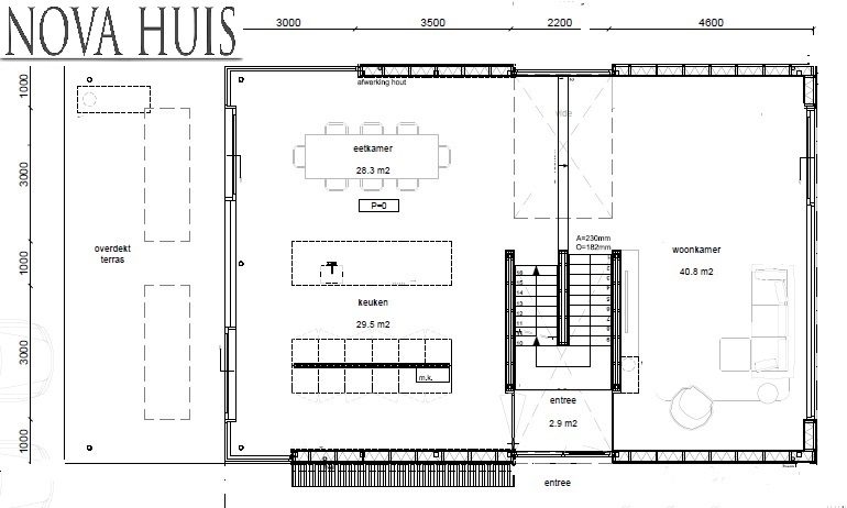 Ontwerp en bouw uw eigen moderne villa woning huis met overkappingen NOVA-HUIS K181