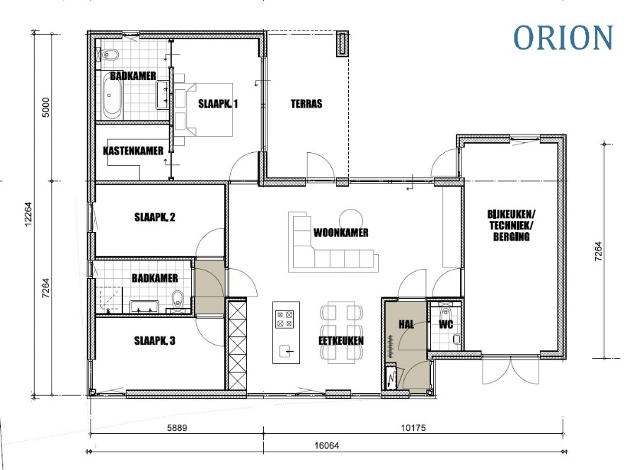 Orion Nieuwbouw woningen type Bungalow met plat dak 191 levensloopbestendig CPO Orion Nieuwbouw woningen type Bungalow met plat dak 191 levensloopbestendig CPO