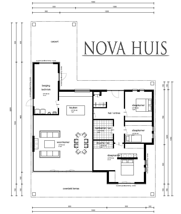 Vrijstaande Prefab bungalow ontwerpen en bouwen met NOVA-HUIS type 82