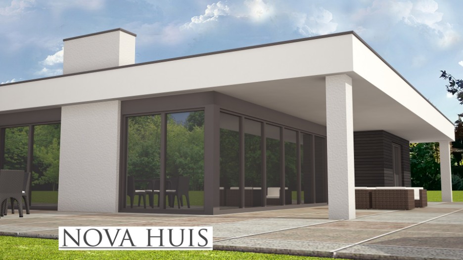 Vrijstaande Prefab bungalow ontwerpen en bouwen met NOVA-HUIS type 82