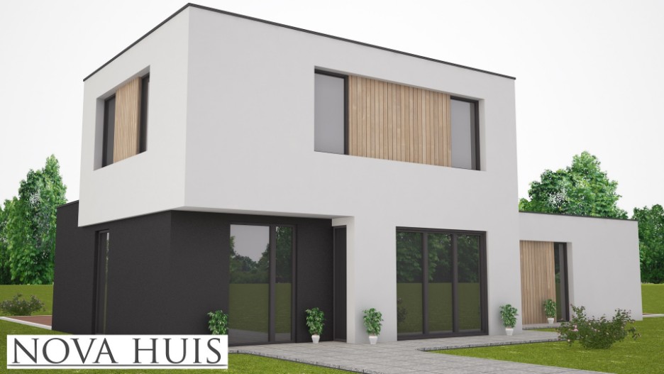 Zelf uw nieuwe moderne B&B woning  ontwerpen en bouwen samen met NOVA-HUIS K204 