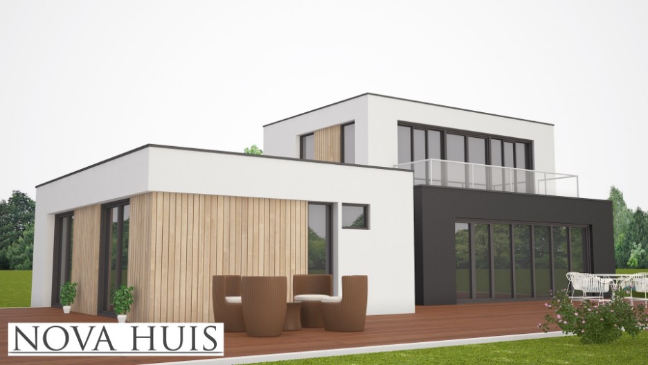 Zelf uw nieuwe moderne B&B woning  ontwerpen en bouwen samen met NOVA-HUIS K204 