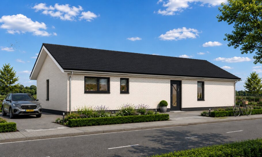 Moderne levensloopbestendige bungalow met lage kap ontwerpen en bouwen 