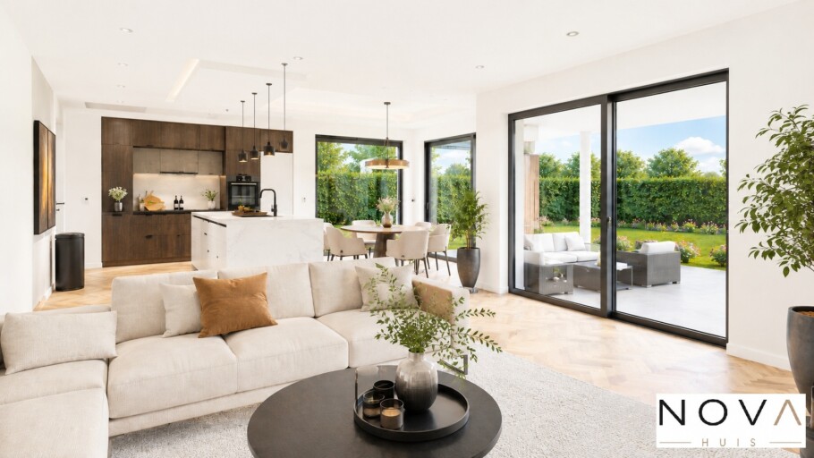 NOVA-HUIS K-392 gelijkvloerse woning met kleine verdieping interieur inspiratie