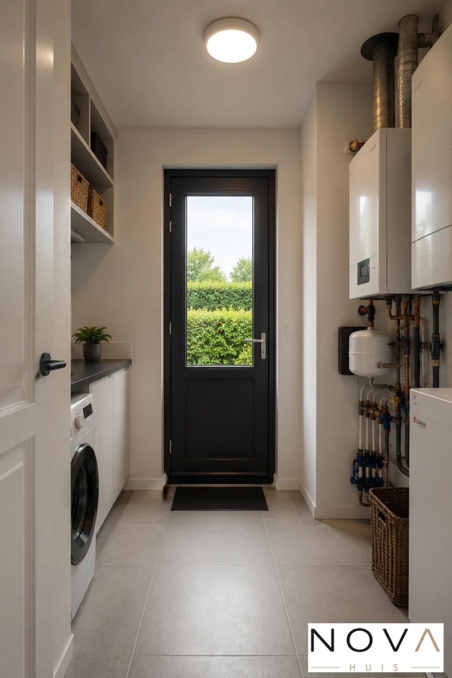 NOVA-HUIS K-392 gelijkvloerse woning met kleine verdieping interieur inspiratie