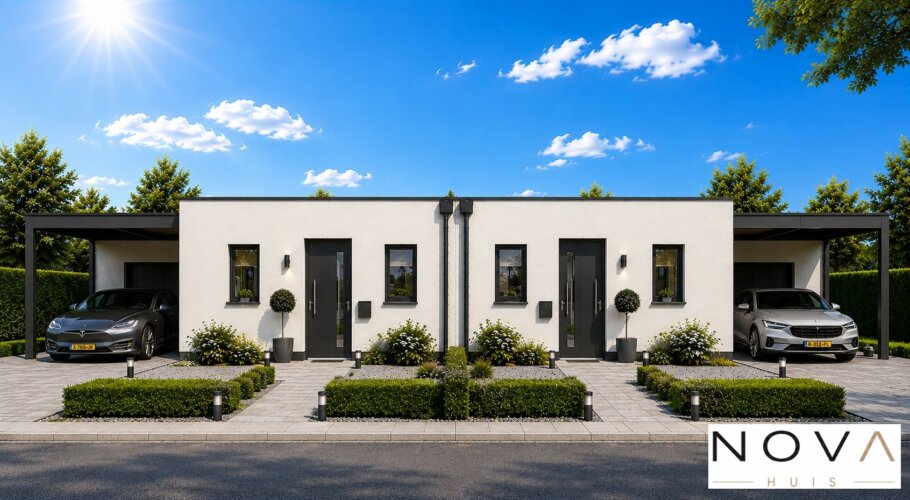 Moderne levensloopbestendige woning N-101 met plat dak en royale leefruimte