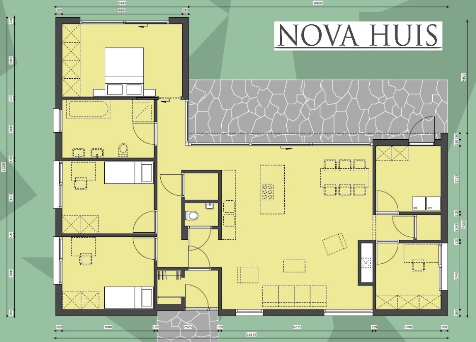 levensloopbestendige eenlaagse woning bungalow slaapkaner beneden NOVA-HUIS type 81
