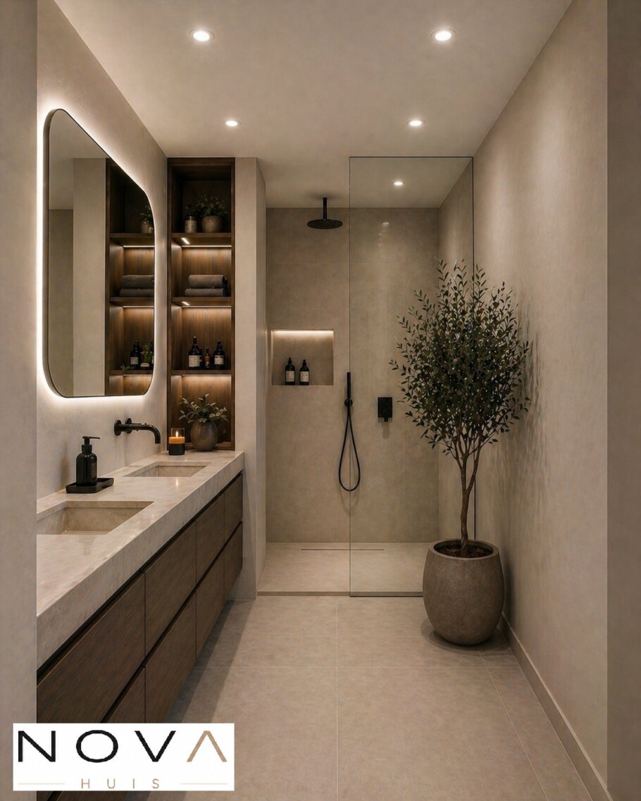 bekijk het moderne minimalistisch interieur voor NOVA HUIS ontwerp K-402