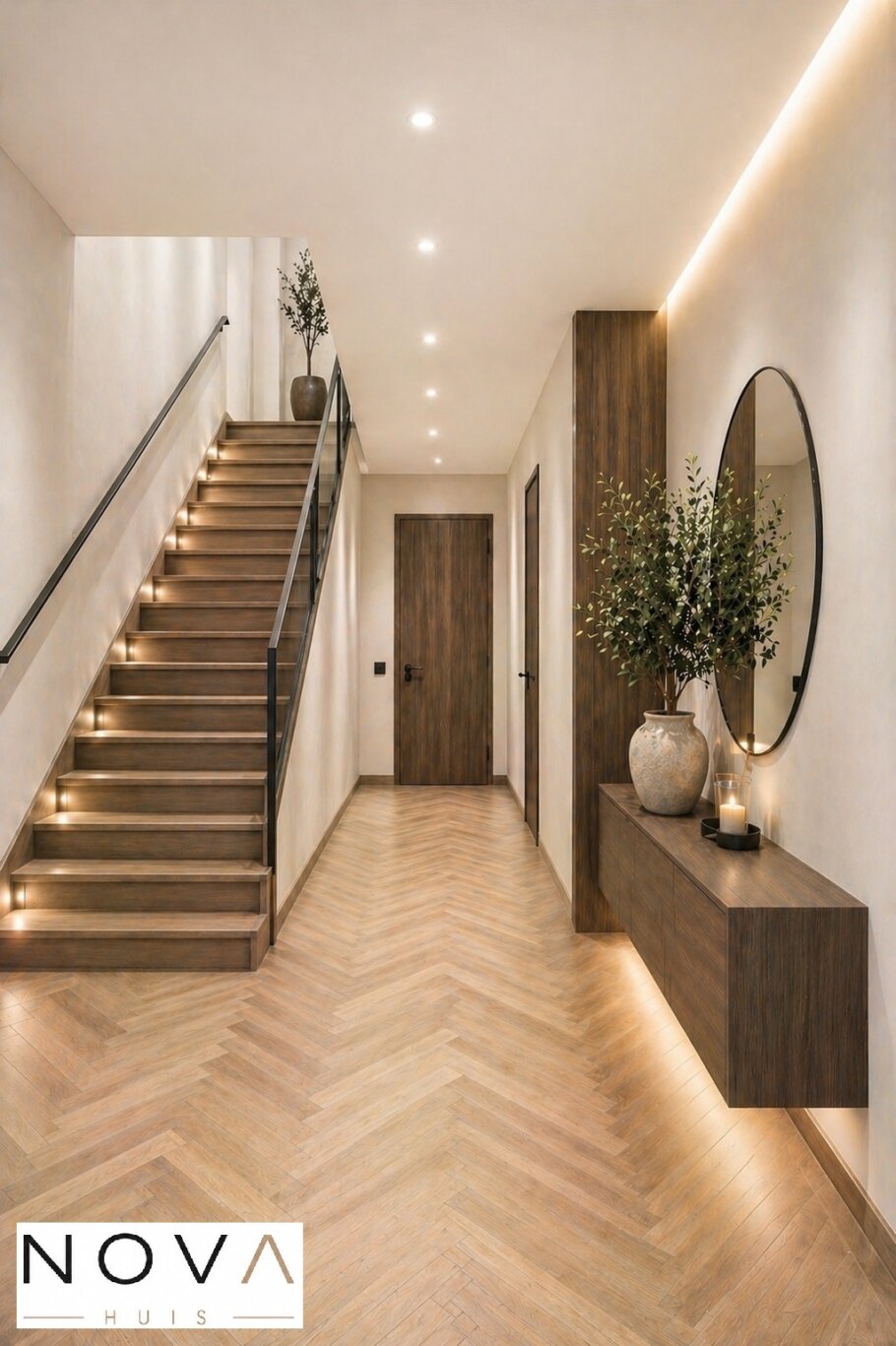 bekijk het moderne minimalistisch interieur voor NOVA HUIS ontwerp K-402