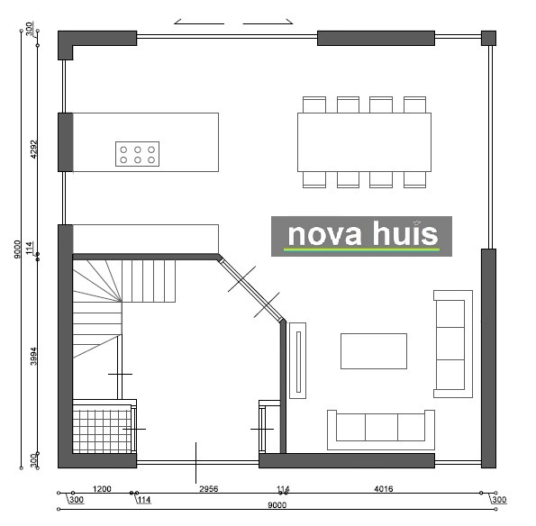 mooie ontwerpen moderne kubistische kubuswoning of villa en bouwen in modern prefab bouwsysteem tegen betaalbare prijzen K138