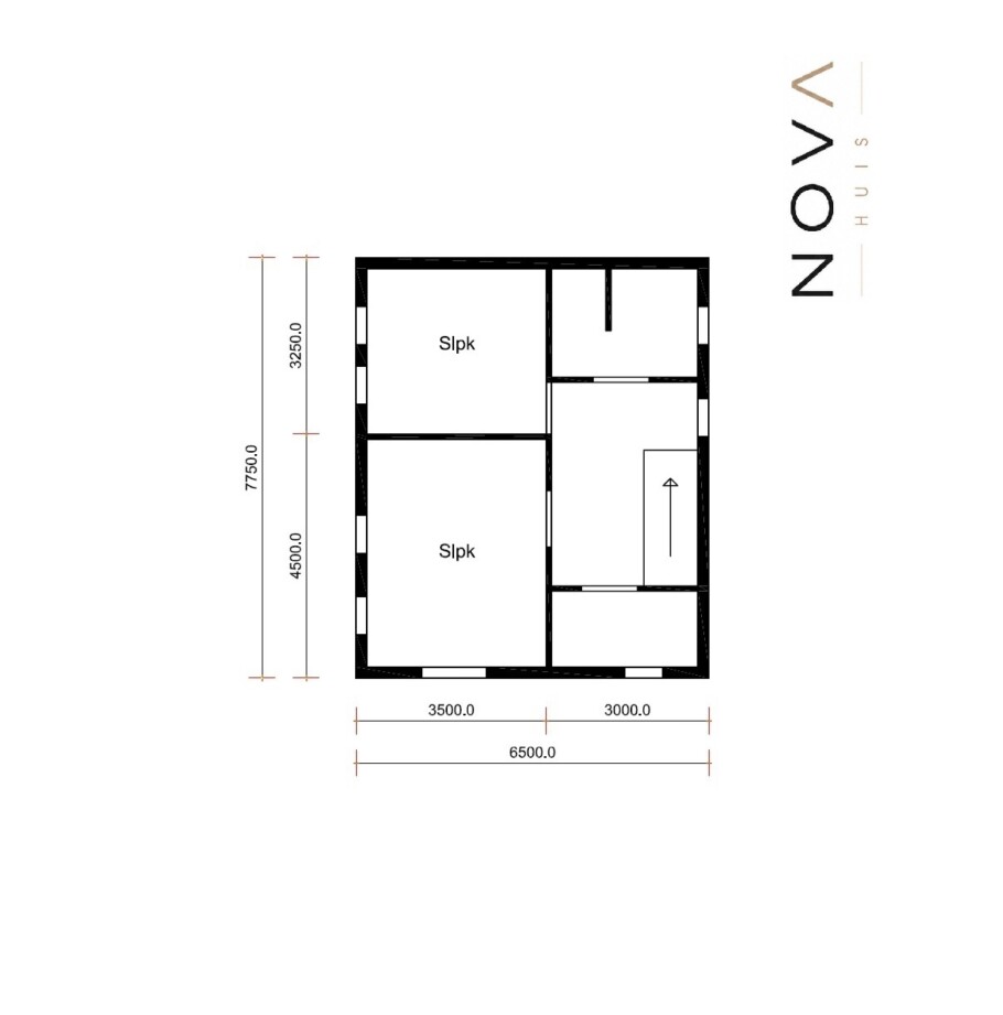 NOVAHUIS K301 moderne gelijkvloerse woning hoge ramen staalframebouw Nederland
