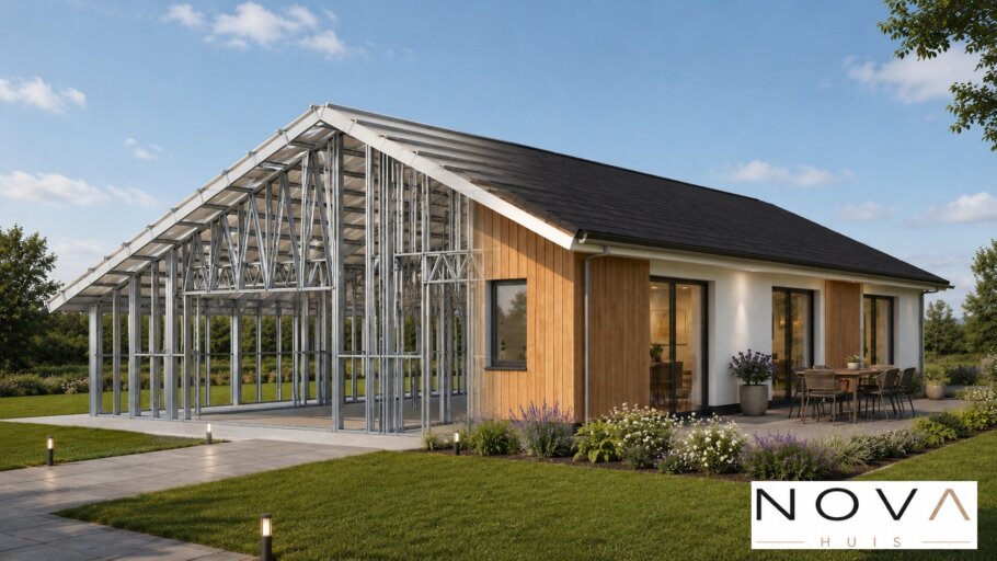 Moderne levensloopbestendige bungalow met lage kap ontwerpen en bouwen 