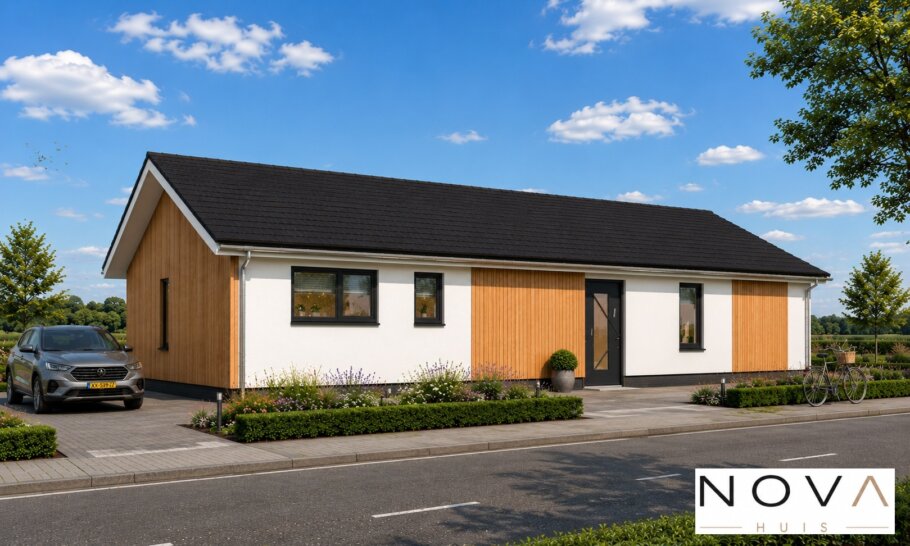 Moderne levensloopbestendige bungalow met lage kap ontwerpen en bouwen 