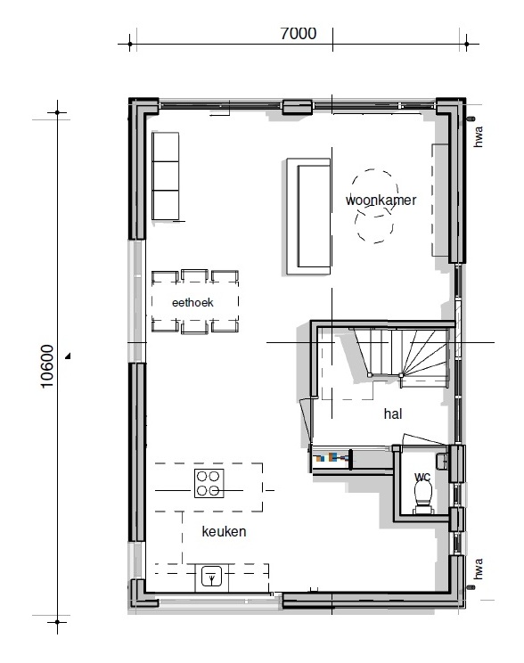 Schuurwoning type 152 betaalbaar efficient ontwerp