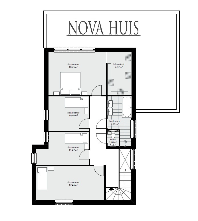 zelfbouwen energieneutraal met een modern staalframe bouwsysteem ontwerp K182 NOVA-HUIS